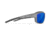 Wiley X WX Ozone Sunglasses, Matte Grey Frame, Captivate Polarized Blue Mirror Lens, CCOZN09