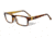 Wiley X WX Profile Single Vision Prescription Eyeglasses, Gloss Brown Demi Frame, WSPRF04SV