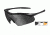 Wiley X Vapor Safety Sunglasses, 3 Lens Package, 1 Matte Black Frame w/Smoke Grey, Clear, Light Rust Lens, 3502