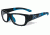Wiley X Youth Force Flash Sunglasses,Matte Black w/Lightning/Electric Blue,Clear Lens YFFLA04