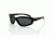Zan Headgear Arizona Sunglass, Shiny Black Frame, Smoked Lens EZAZ001