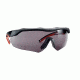 3M Performance Safety Eyewear,Aerodynamic Design,Black/Red Frame,Anti-Fog Gray Lens 47091-WZ4