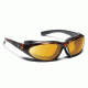 7 Eye Bora AirShield Sunglasses,Dark Tortoise Frame,SharpView Yellow Lens,L-XL 140643
