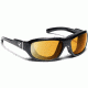 7 Eye Buran AirShield Sunglasses,Glossy Black Frame,SharpView Yellow Lens,S-L 220543