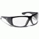 7 Eye Signature Series Jordan Sunglasses,SharpView Clear Lens,Glossy Black Frame,M-XL 900540