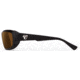 7Eye by Panoptix Airshield Aspen Sunglasses, RX Ready, Matte Black Frame, SharpView Polarized Copper Lens, S-M 330154