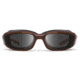 7Eye by Panoptix AirShield Sierra Sunglasses, RX Ready, Brown Stripe Tortoise Frame, SharpView Gray Lens, S-L 346241