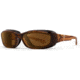 7Eye by Panoptix AirShield Sierra Sunglasses, RX Ready, Brown Stripe Tortoise Frame, SharpView Polarized Copper Lens, S-L 346254