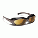 7eye 164442 Churada Single Vision Sunglasses Airshield Brown Crystal Frames