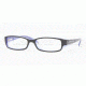 Adrienne Vittadini Eyeglasses AV7024 with Rx Prescription Lenses, Select Frame Color / Lens Diameter Amber/Lavender Frame / 51 mm Prescription Lenses