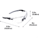 Allen Keen Shooting Safety Glasses, Black/Gray Frame, Clear Lenses, One Size, 2378