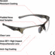 Allen Outlook Shooting Safety Glasses, Smoke Frame, Clear Lenses, One Size, 2383