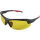 Allen Ruger Core Ballistic Shooting Glasses, Black/Red Frame/Yellow Lens, 27873