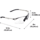 Allen Trigger Shooting Safety Glasses, Metal Frame, Clear Lenses, One Size, 2368