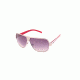 Anarchy Dex Sunglasses, Matte silver front w shiny white &amp; red temples Frame, Smoke Gradient Lens, 10217445.QTM