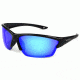 Angler Eyes Remora Sunglasses, Black Frame, Smoke Polarized with Blue Mirror Flash Lens, Polarized, 10232963.FGX