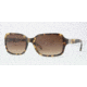 Anne Klein AK3177 Sunglasses 318/78-5819 - Spotted Tortoise Frame, Brown Gradient Lenses