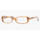 Anne Klein AK8107 Single Vision Prescription Eyeglasses 221-4916 - Amber Horn 