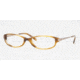 Anne Klein Eyeglass Frames AK8081, Amber Sheer Frame w/Non Rx 48 mm Diameter Lenses