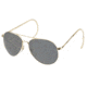 LENGTH=103-#####-AO Flight Gear General Sunglasses, Comfort Cable, Gold Frame, CC Gray Poly Lens, Polarized, 58mm, 32090