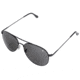 AO Flight Gear General Sunglasses, Wire Spatula, Black Frame, True Color Gray Glass Lens, 58mm, 30524