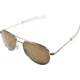 AO General Sunglasses, Gold, Amber Glass Lens, Bayonet, 52mm G-CG-BNT-52