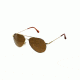 AO General Sunglasses, Gold, Amber Glass Lens, Wire Spatula, 52mm G-CG-WS-52