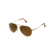 AO General Sunglasses, Gold, Wire Spatula, Amber Poly Lens, 52mm, Polarized G-PHCAP-WS-52