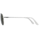 AO General Sunglasses, Silver, Calobar Green AOLite Nylon Lenses, 55-14-140 B47, GEN255STSMGNN