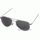 AO General Sunglasses, Silver, Gray Glass Lens, 58mm, Wire Spatula S-TCG-WS-52