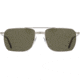AO Geoffrey Sunglasses - Mens, Silver, Calobar Green AOLite Nylon Lenses, Silver / Calobar Green Polarized Lens, 58-18-145, GFY158STGSGNN-P