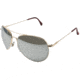 AO II 8-Base Sunglasses, Gold, Comfort Cable, Silver Mirror Lens, 58mm, Large G-SMP-CC-58