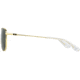 AO Original Pilot Sunglasses, Gold Frame, 52 mm Green SkyMaster Glass Lenses, Standard Temple, Polarized, 738921549369