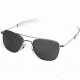AO Flight Gear Original Pilot Sunglasses 52mm, Silver -