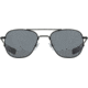 AO Original Pilot Sunglasses, Black Frame, 57 mm True Color Gray SkyMaster Glass Lenses, Bayonet Temple,738921562160