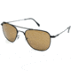 AO Original Pilot Sunglasses, Black, Wire Spatula, Brown Glass Lens, 55mm, Polarized B-CBPG-WS-55