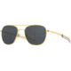 AO Original Pilot Sunglasses, Gold Frame, 52 mm True Color Gray AOLite Nylon Lenses, Bayonet Temple, Polarized, OP-152BTCLGYN-P