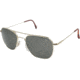 AO Original Pilot Sunglasses, Gold, Wire Spatula, Grey Glass Lens, 57mm, Polarized G-TCGPG-WS-57