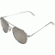 AO Original Pilot Sunglasses, Wire Spatula, Silver Frame, Silver Mirror Lens, 57mm, 30263