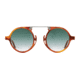 AO Oxford Sunglasses, Havana Gunmetal Frame, SunVogue Green Gradient AOLite Nylon Lenses, 44-24-145 B45, OXF244ST--EGN