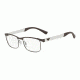 Armani EA1057 Eyeglass Frames 3161-52 - Mt Brown/mt Gunmetal Frame