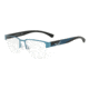 Armani EA1078 Progressive Prescription Eyeglasses, 53mm, Matte Blue, EA1078-3238-53-PRO