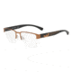 Armani EA1078 Progressive Prescription Eyeglasses, 53mm, Matte Orange, EA1078-3240-53-PRO