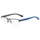 Armani EA1094 Progressive Prescription Eyeglasses, 52mm, Matte Blue, EA1094-3131-52-PRO