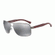 Armani EA2001 EA2001 Sunglasses 31306G-64 - Matte Gunmetal Frame, Light Grey Mirror Black Lenses