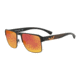 Armani EA2066 Sunglasses 30016Q-57 - Matte Black Frame, Grey Mirror Red/yellow Lenses