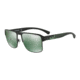 Armani EA2066 Sunglasses 30016R-57 - Matte Black Frame, Light Green Mirror Petrol Lenses