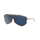Armani EA2072 Sunglasses 325580-39 - Matte Copper Frame, Blue Lenses