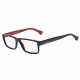Armani EA3013 Eyeglass Frames 5103-52 - Top Blue On Red Frame