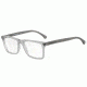 Armani EA3071 Single Vision Prescription Eyeglasses 5532-55 - Matte Transparent Grey Frame